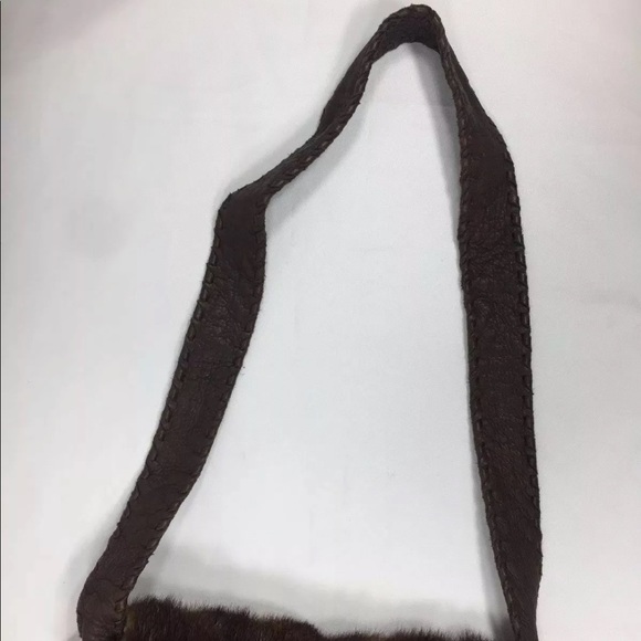 Shelly Litvak Authentic Gorgeous Brown Deerskin REAL FUR Shoulder Bag $1695 RARE - Picture 13 of 15